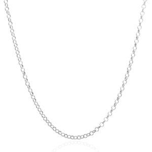 Corrente Elo Português Ouro Branco 18K (750) 3.25 MM