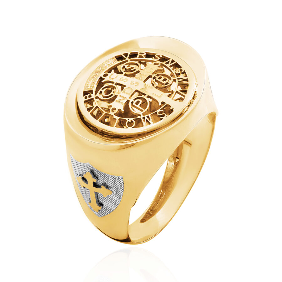 Anel São Bento Ouro 18K (750)
