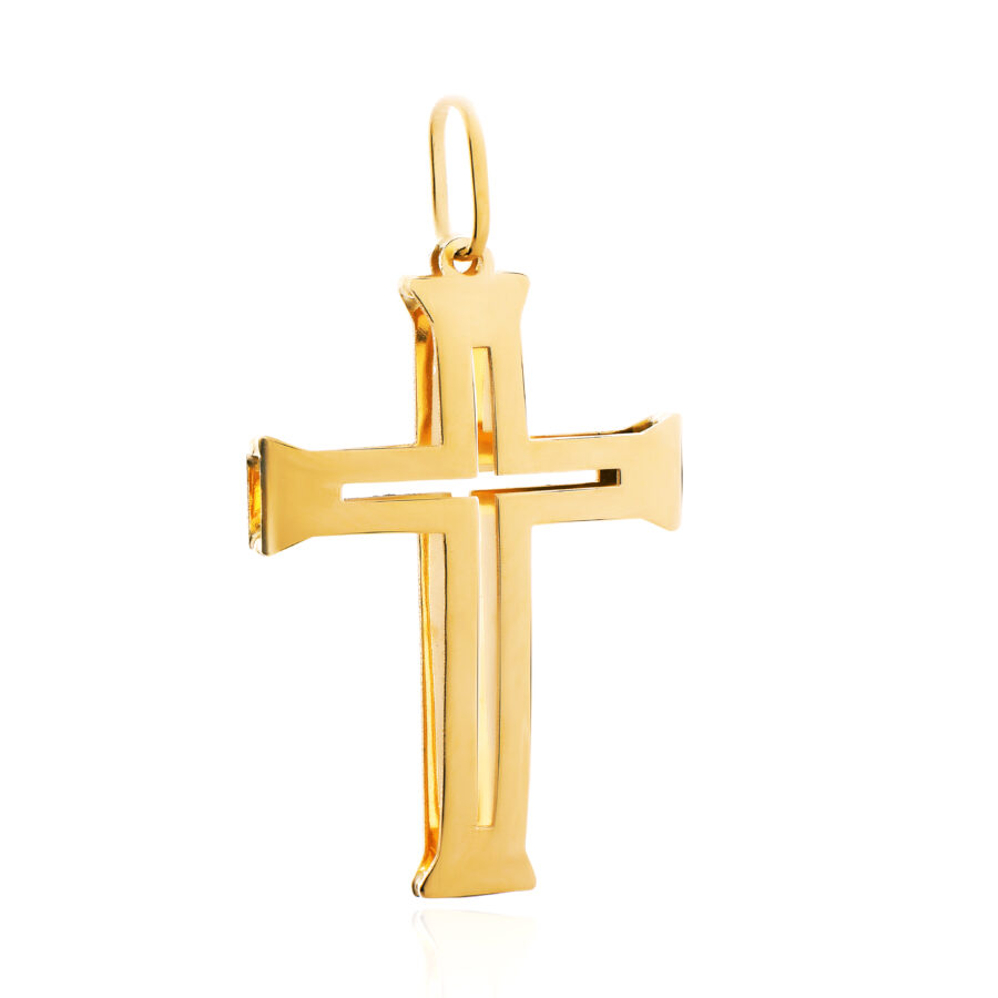 Pingente Crucifixo Cruz Vazada 18K (750)