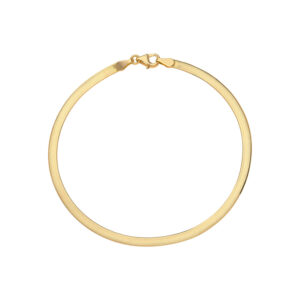 Pulseira Italiana Laminada Ouro 18K (750) 3 mm