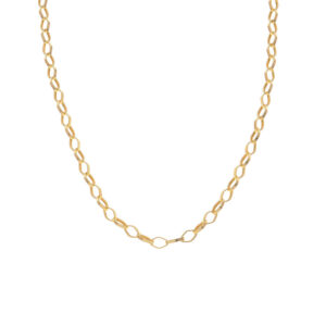 Corrente Elo Português Oval Ouro 18K (750) 4 MM