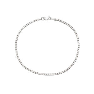 Pulseira Veneziana Milano Ouro Branco 18K (750)