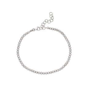 Pulseira Bolinhas Ouro Branco 18K (750)