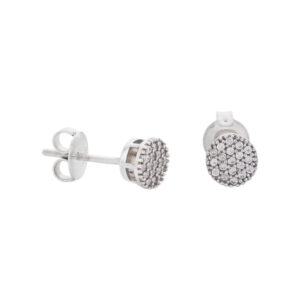 Brinco chuveiro Ouro Branco 18K (750) 6 MM