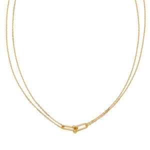Corrente Colar Cadeado Elos Ouro 18K (750)