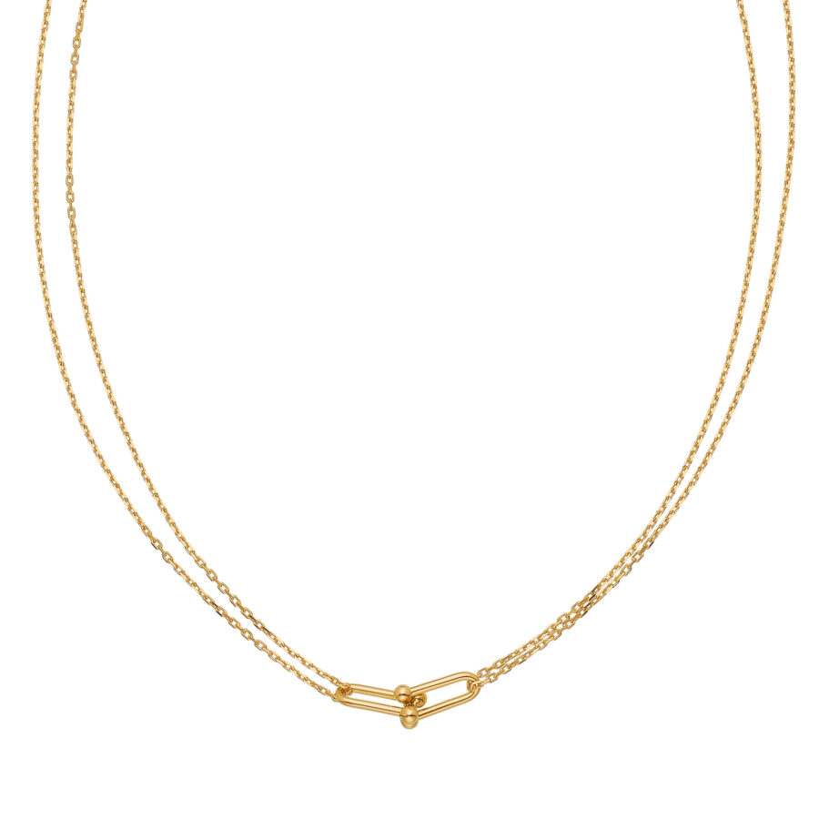 Corrente Colar Cadeado Elos Ouro 18K (750)