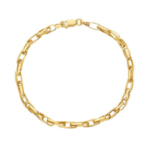 Pulseira Trançada Elo Duplo Ouro 18K (750)