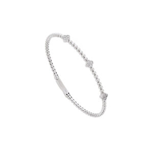 Bracelete Trevinhos Ouro Branco 18K Brihantes