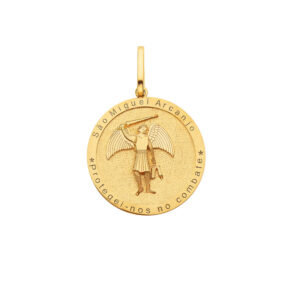Pingente Arcanjo São Miguel Ouro 18K