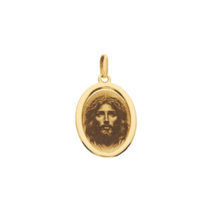 Pingente Fotogravura Jesus Cristo Ouro 18K (750)