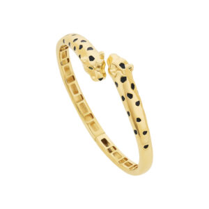 Bracelete Pantera Ouro 18K Esmeralda