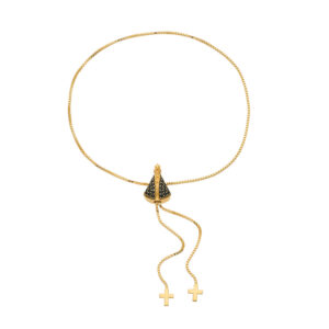 Pulseira Nossa Senhora Aparecida Ajustável Ouro 18K