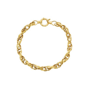 Pulseira Trançada Ouro 18K