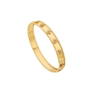 Bracelete Trevo Maciço Ouro 18K (750)