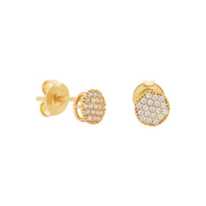Brincos Chuveiro Ouro 18K  8 mm