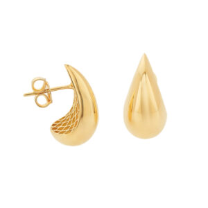 Brincos Gota Ouro 18K  17 mm