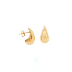 Brincos Gota Ouro 18K  11 mm