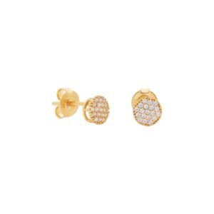 Brincos Chuveiro Ouro 18K  6 mm