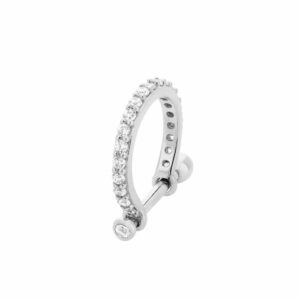 Piercing Conch Ouro Branco 18K