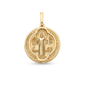 Pingente São Bento Ouro 18K