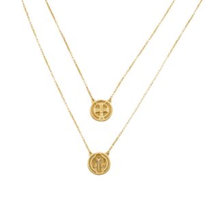 Escapulario São Bento Ouro 18K
