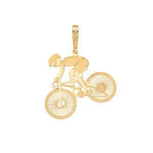 Pingente Ciclista Masculino Ouro 18K