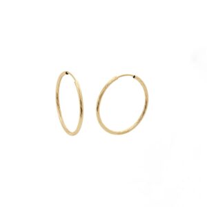 Brincos Argola Texturizada Ouro 18K