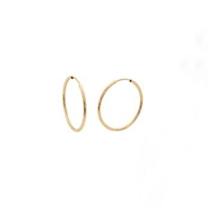 Brincos Argola Texturizada Ouro 18K