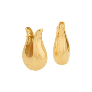 Brincos Gota Dupla Ouro 18K