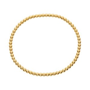 Pulseira Bolinhas Elástica Ouro 18K
