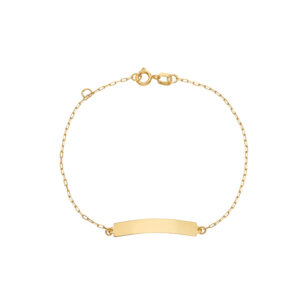 Pulseira Baby Chapinha Ouro 18K