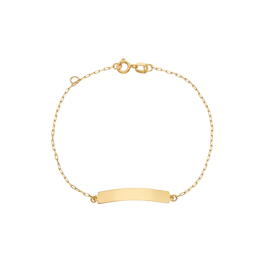 Pulseira Baby Chapinha Ouro 18K