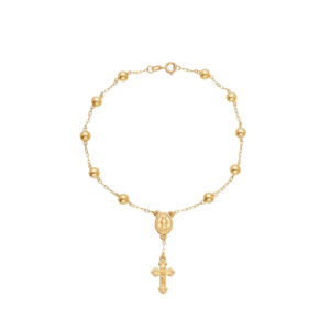 Pulseira Terço Nossa Senhora das Graças Ouro 18K