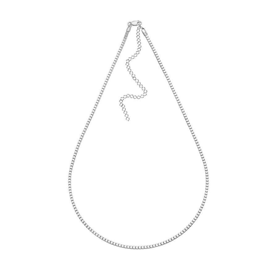 Colar Milano Ouro Branco 18K
